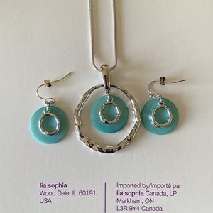 Lia Sophia necklace and earring set